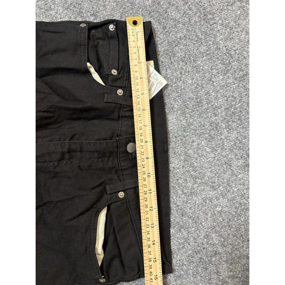 Levi's 511 Jeans Mens 33x32 Black Dark Wash Slim Fit Tapered Stretch Denim